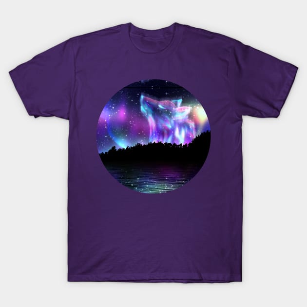 Howling Wolf Spirit T-Shirt by AnnArtshock